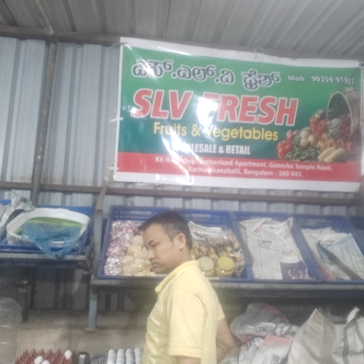 A vibrant assortment of fresh fruits and vegetables from SLV FRESH FRUITS AND VEGITABALS in Bengalore, showcasing quality pro