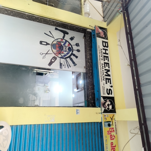 Stylish grooming setup with expert barbers at Bheems Saloon in Hyderabad providing quality services