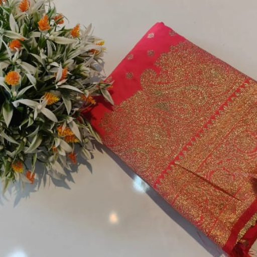  Elegant Semi Banarasi Silk Saree J M ENTERPRISES J M ENTERPRISES  CHIRAKKARA SANKAR  TOWERS MATHILIL
