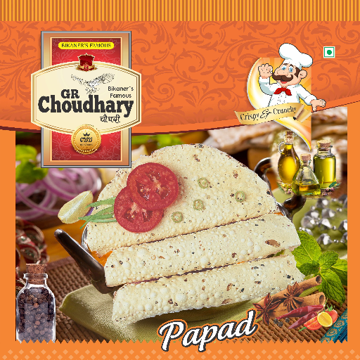 G R FOODS - Light Masala Papad 1kg in Bikaner in Bikaner