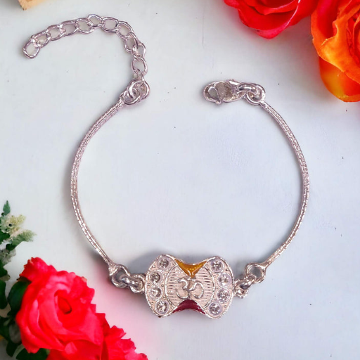 Silver Rakhi for Raksha Bandhan in Mau - JAUHARI JEWELLERS