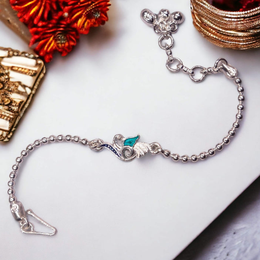 Silver Rakhi for Raksha Bandhan in Mau