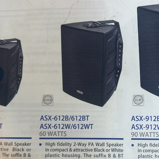 Pappu radio and watch co - Ahuja ASX-612B Wall Speaker - Jammu in JAMMU
