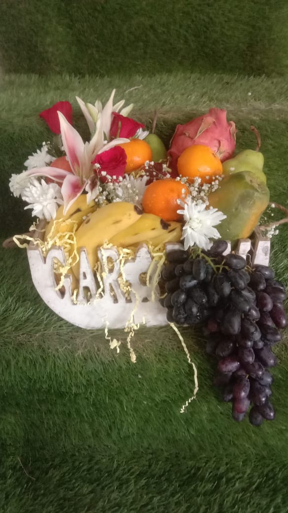  Decorated Fruit Basket Gift Hamper Pune Zinnia Zahara Pune, Maharashtra 411021, India