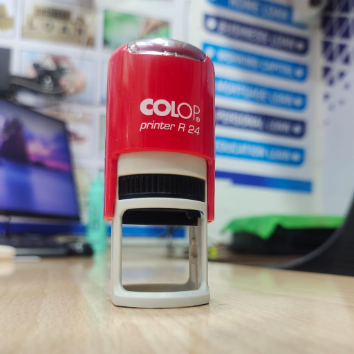 Trodat Pre Ink Stamp Seal displayed on a desk in MP - Image 1