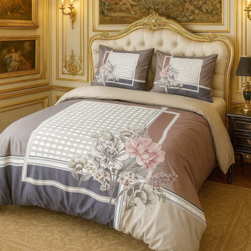 Luxurious DIGITAL KING PANEL DESIGNER KING SIZE BEDSHEET with two pillow covers in GHAZIABAD made from ultrasoft glace cotton - Image 2