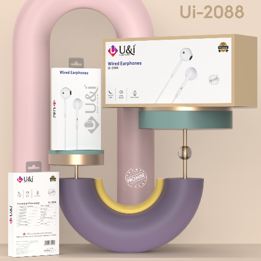 RAMINENI MOBILES - U&I UI-2088 WIRED EARPHONE in NUZVID in NUZVID