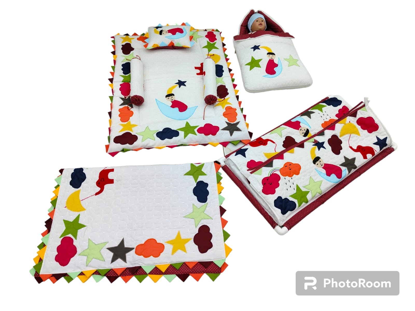  Newborn Patchwork Comfort 4-Piece Bedding Set , GJ BF MALL 44/45 Krishna Vihar Soc, Near. Krishna Vidhyalaya School Gopal Chowk Road, Nikol, Ahmedabad
