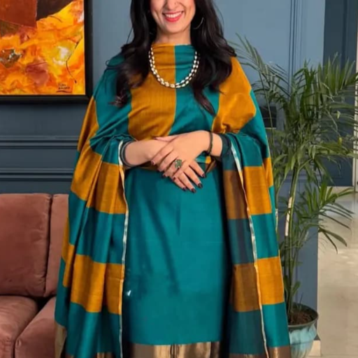 M D SAREES - Banarasi cotton multi suit in Varanasi in Varanasi