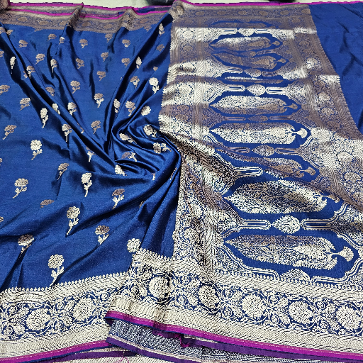 M D SAREES - Mashru Katan Silk Saree in Varanasi in Varanasi