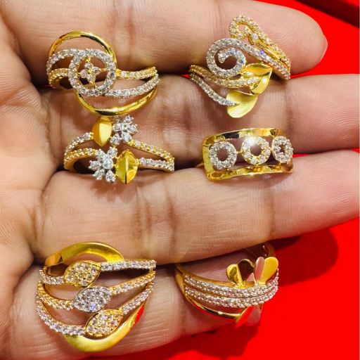 Diamonds Rings for girls in 22k gold SIROHI