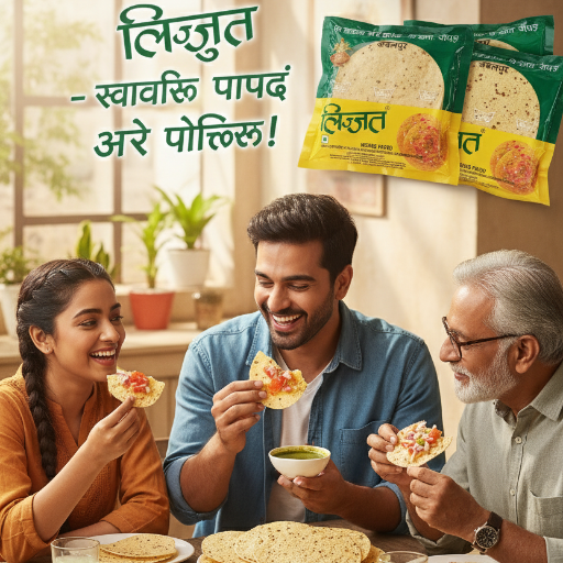 JAY MAHAKAL TRADERS - Lajjat Papad in Semariya - Crispy Snack in SEMARIYA