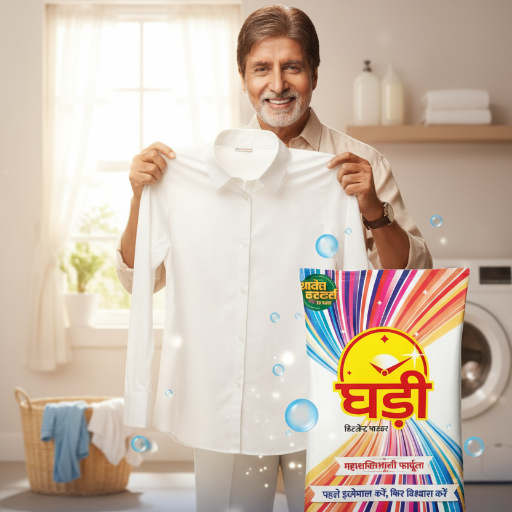 Ghadi Nirma detergent pack showcasing powerful cleaning capabilities, available at Jay Mahakal Traders in Semariya. - Image 2