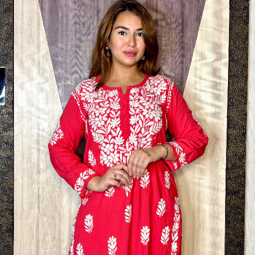 Lucknowi Chikankari beautiful Rayon Plazo Set showcasing intricate embroidery and elegant design, available in Lucknow.