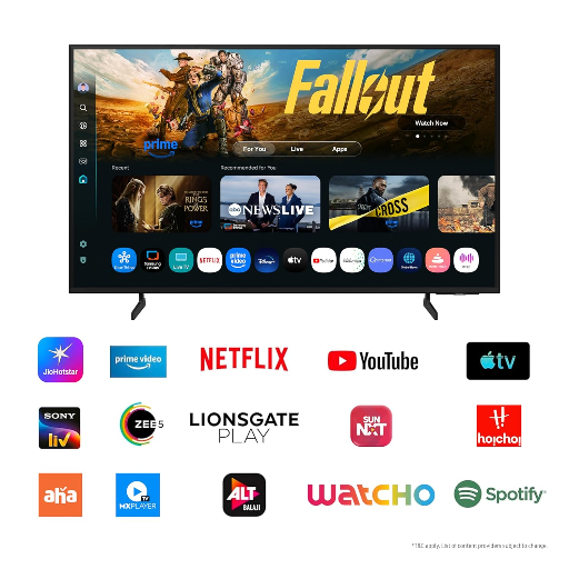 Samsung 138 cm 4K QLED Smart TV displayed at a store in Bengaluru - Image 2