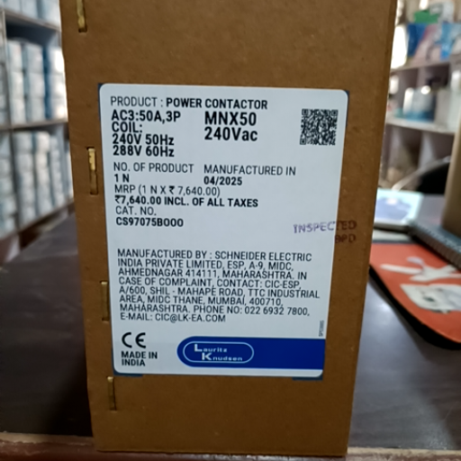NATIONAL ELECTRONICS AND ELECTRICALS - Mnx50 240VAC Contactors in Roorkee in Roorkee