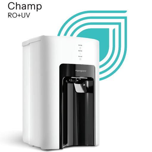 Aquaguard Champ RO+UV water purifier in Saharanpur — compact design with 6L storage and advanced filtration technology for sa