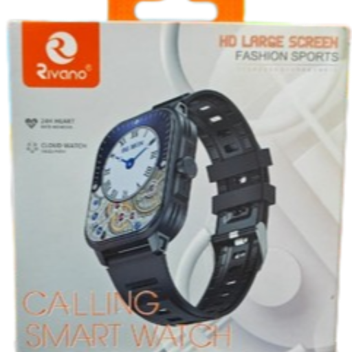 Stylish RIVANO PLUS 04 smartwatch with Bluetooth calling feature, designed for active users in Varanasi.