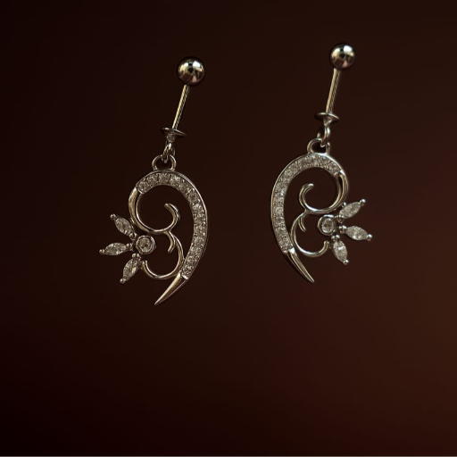 Elegant 92.5 Sterling Silver Earrings
