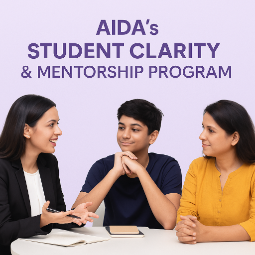  AIDA’s Clarity & Mentorship Program AIDA ACADEMY OF EXCELLENCE 45, NCL North Avenue, Ruby Block, Kompally-Suchitra Road