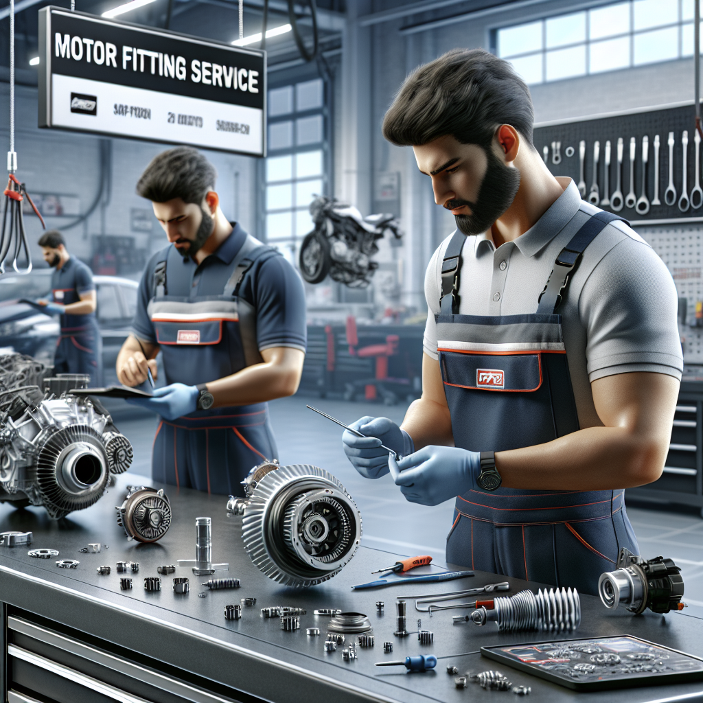 Professional motor fitting service in ATPADI, showcasing skilled technicians installing equipment securely and efficiently.