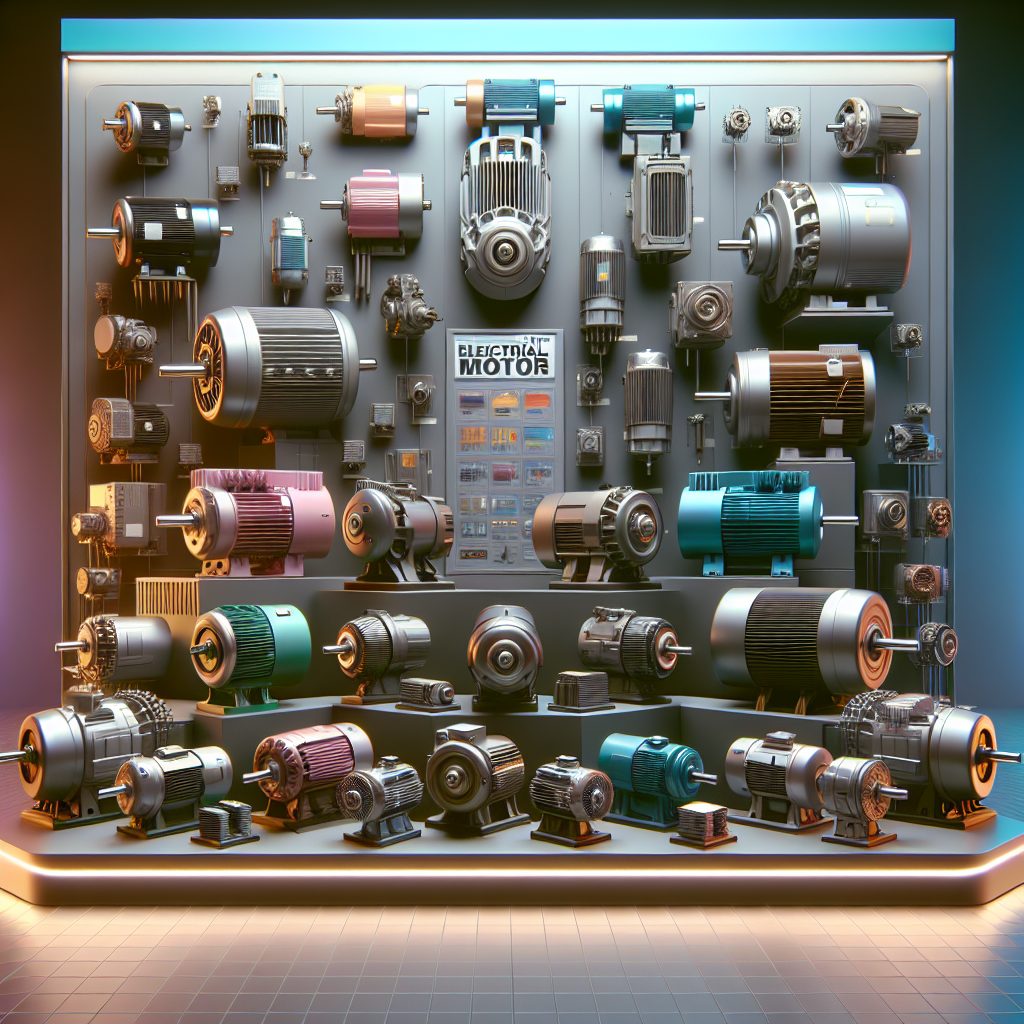 Selection of electrical motors displayed at SHIV SHMBO SALES AND SERVICES in ATPADI, showcasing various types and models for 