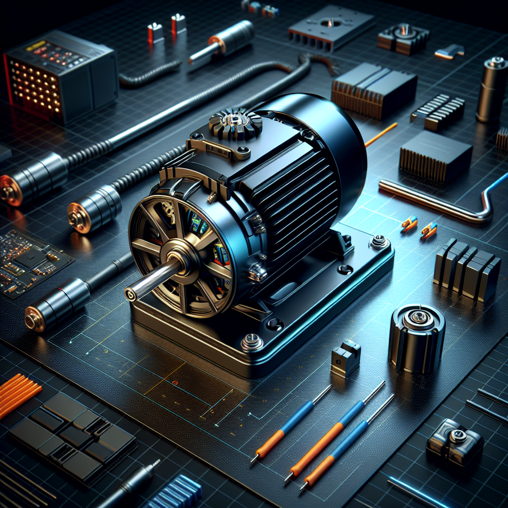 High-performance DC motor from SHIV SHMBO SALES AND SERVICES in ATPADI, showcasing its compact design and efficient functiona