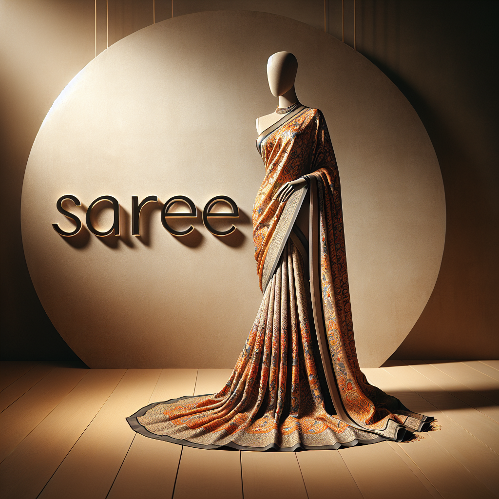 Elegant Work Saree displayed elegantly in Bodwad, showcasing traditional and modern design elements. - Image 1