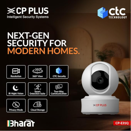 CP PLUS 3MP Wi-fi CCTV Camera displayed in Agartala store - Image 1