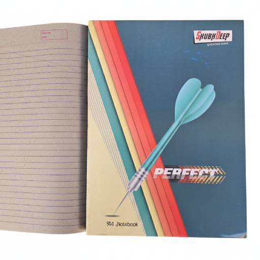 Sleek SHUBHDEEP A-4 BLACK PAGE REGISTER with 212 pages, designed for note-taking, available in GWALIOR. - Image 1