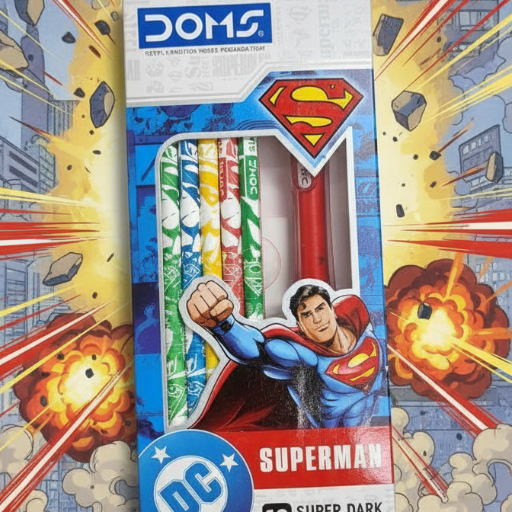  DOMS Superman Pencil Vibrant Durable Writing Pencil AASHAPURA TRADERS NO 59 1 BG 6SAIDAPET ROADVADAPALANI NEAR SIVAN KOVIL