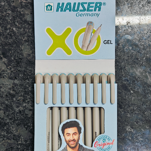  Hauser XO Gel Pen Smooth Ergonomic Writing Pen AASHAPURA TRADERS NO 59 1 BG 6SAIDAPET ROADVADAPALANI NEAR SIVAN KOVIL