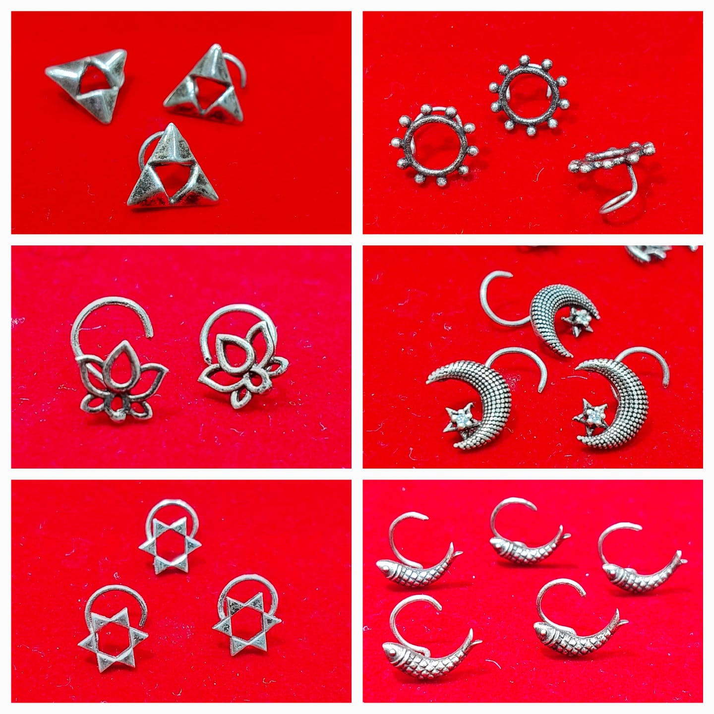 Silver Nose Pin Stylish Designs in Kolkata