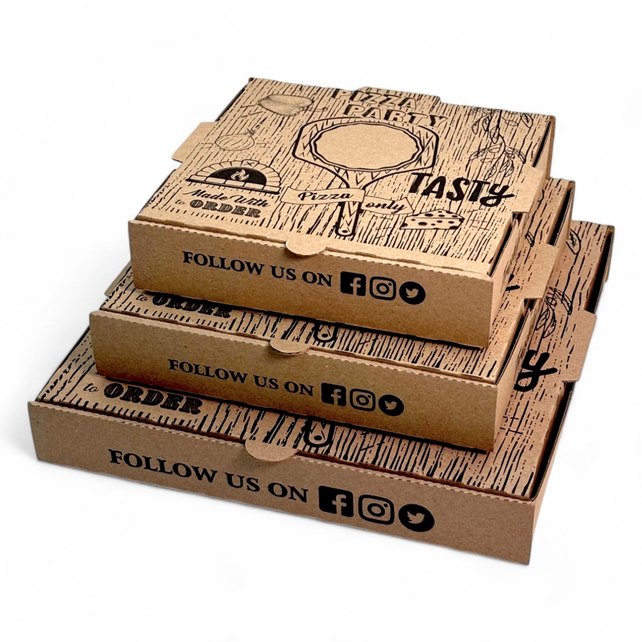  Premium brown Pizza box for sale in Gorakhpur DISPOSABLE MART DISPOSABLE MART  BHARWALIA BUZURG  ON AZAD CHOWK CHILMAPUR ROAD TARAMANDAL LANDMARK NEAR SHIV MANDIR CHILMAPUR ROAD