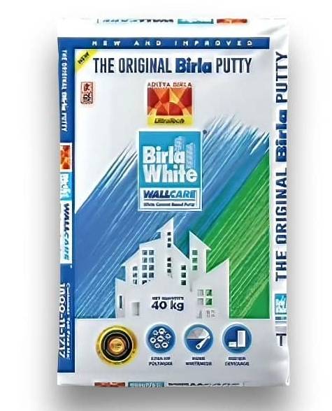 Birla White Wall Care Putty in a bulk container, showcasing its smooth texture, perfect for wall finishing, available at AGRA