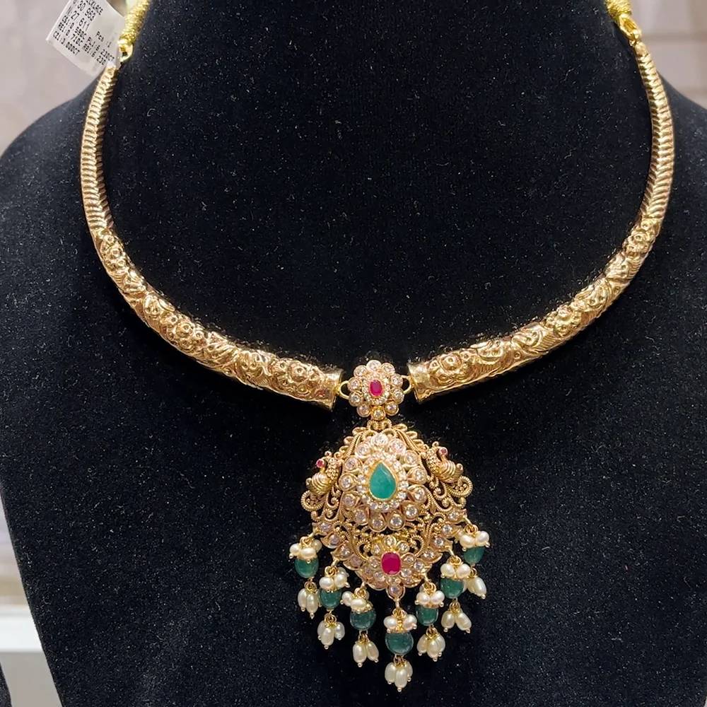 Kanti Necklace Gold 916 in Davanagere