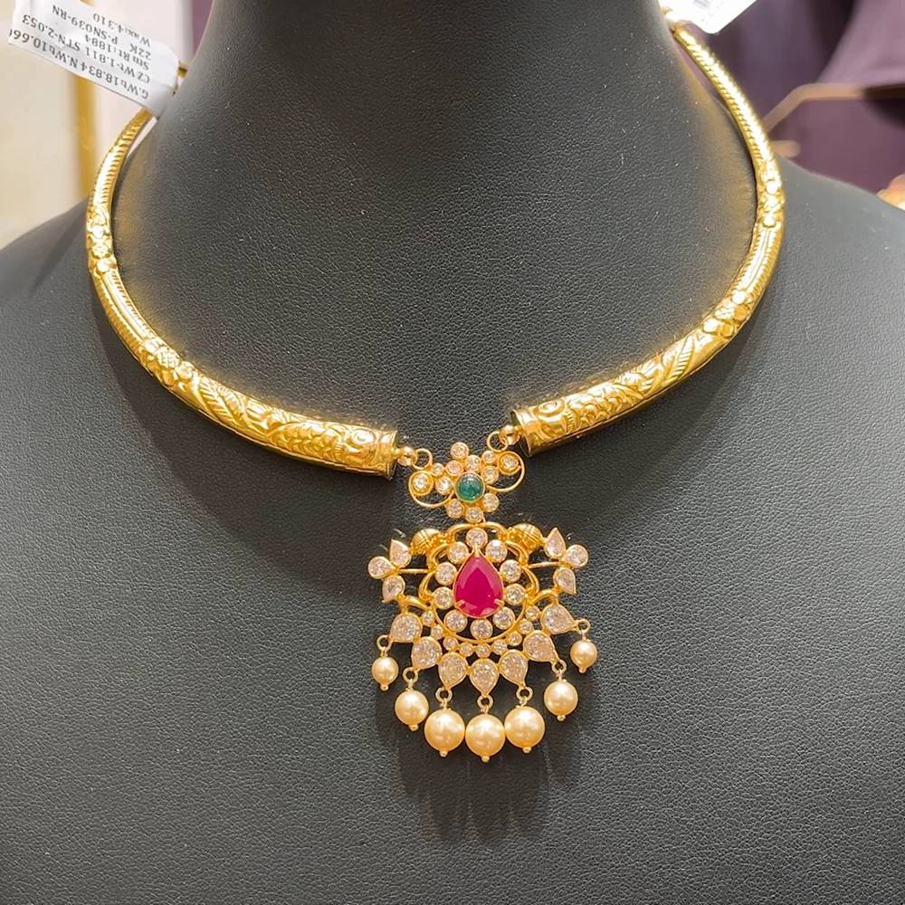 Gold 916 Kanti Necklace in Davanagere