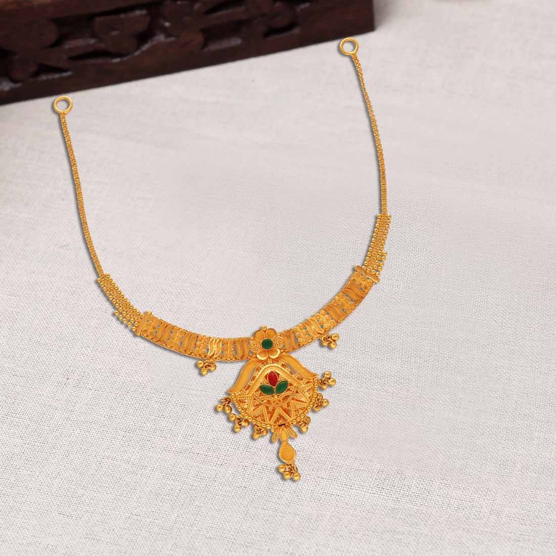 Gold Necklace 916 in Davanagere - RAIKAR JEWELLS