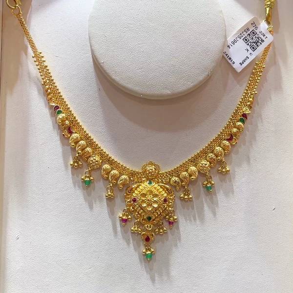 Gold Necklace 916 in Davanagere - Elegant Design