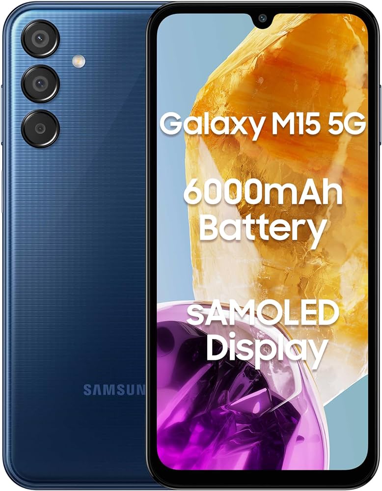 VIRAJ ENTERPRISES - Samsung M15 5G Blue Topaz 6GB 128GB Smartphone in Aurangabad