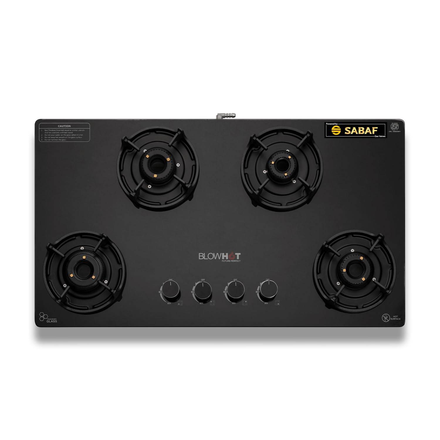 BLOWHOT Amber 4 Burner Gas Stove displayed in Bengaluru - Image 2