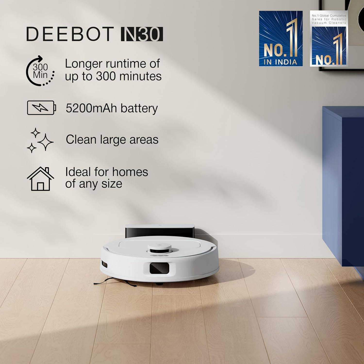 ECOVACS DEEBOT N30 Vacuum Cleaner & Mop showcased in Bengaluru - Image 1
