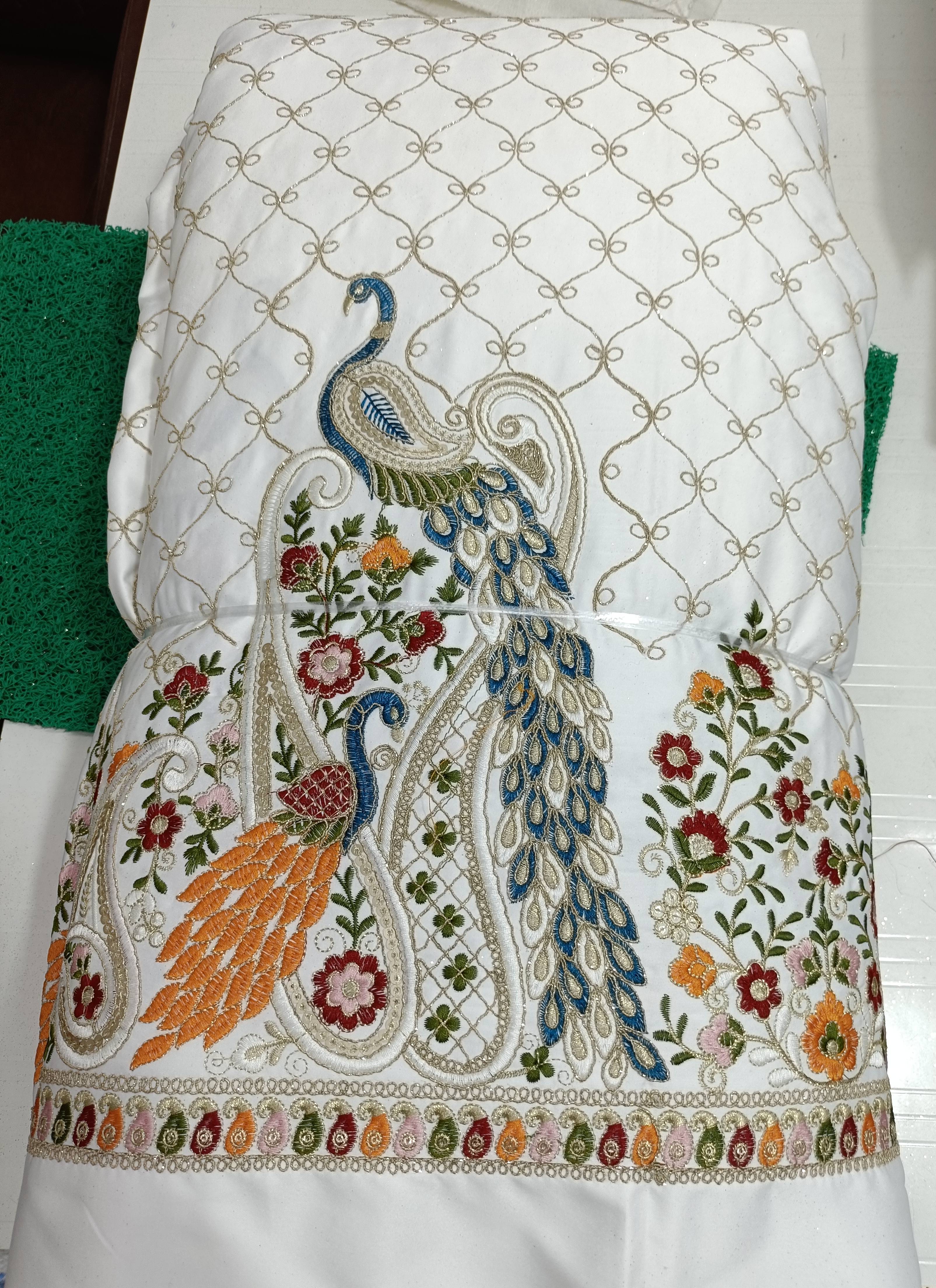 RONAK FABRICS - Malai Silk Galiter Dori Work in Surat in Surat