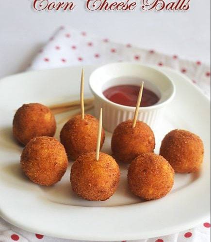 Crispy, golden Cheesy Balls filled with gooey cheese from SWAD AE SHAKAHARI in Patiala, ready to be enjoyed as a tasty snack.
