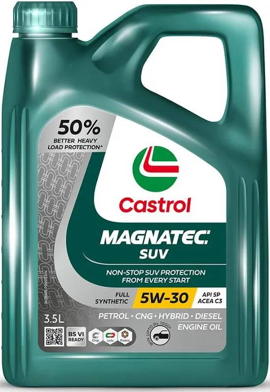 Castrol Magnatec SUV 5W-30 Engine Oil bottle with clear labeling in KHAVDA, designed for optimal SUV protection and performan
