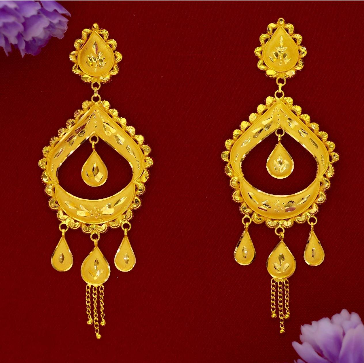 Kanbali Gold-plated Drop Earrings