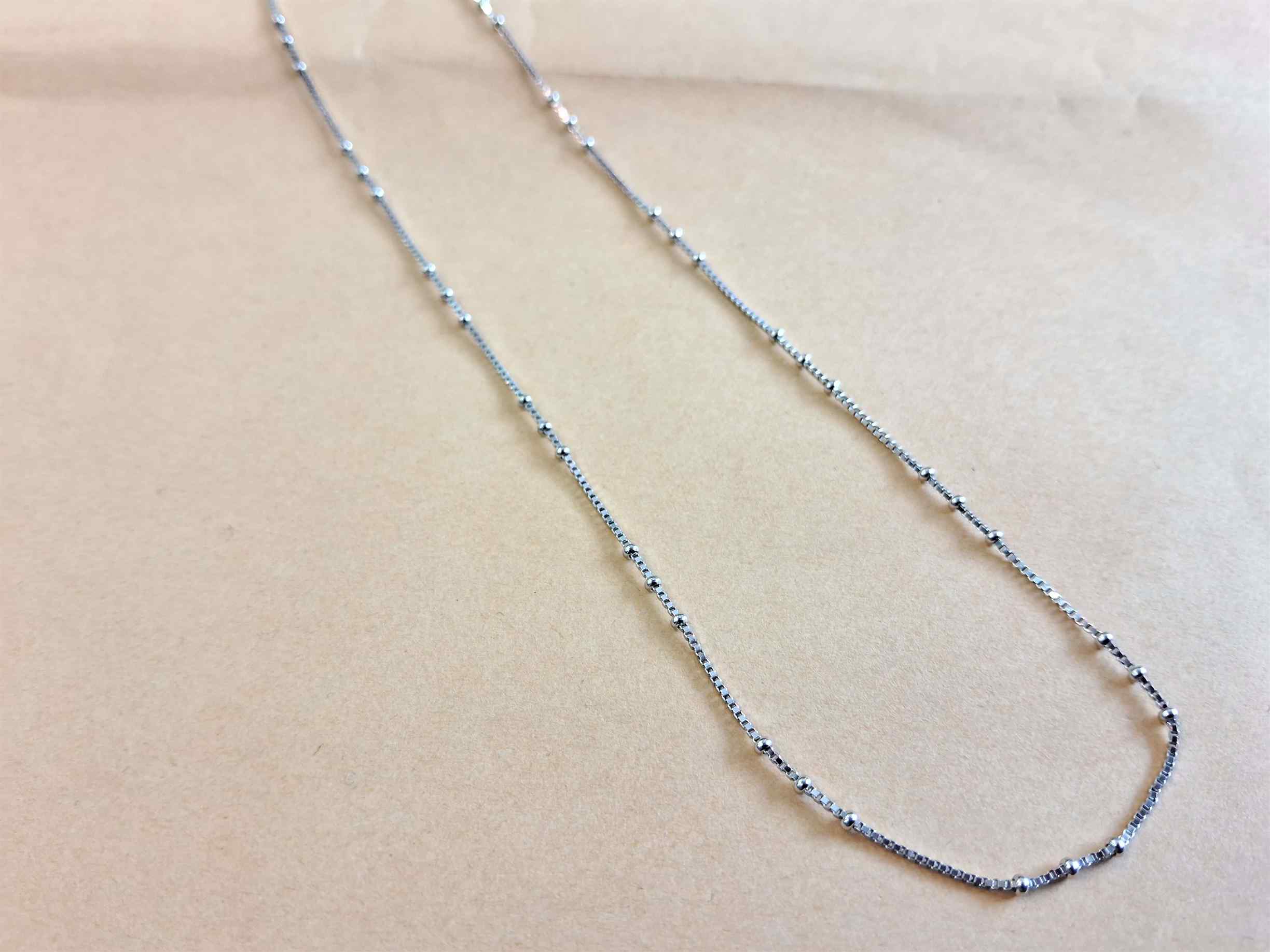 Beaded 925 Silver Chain Necklace in Ahmedabad