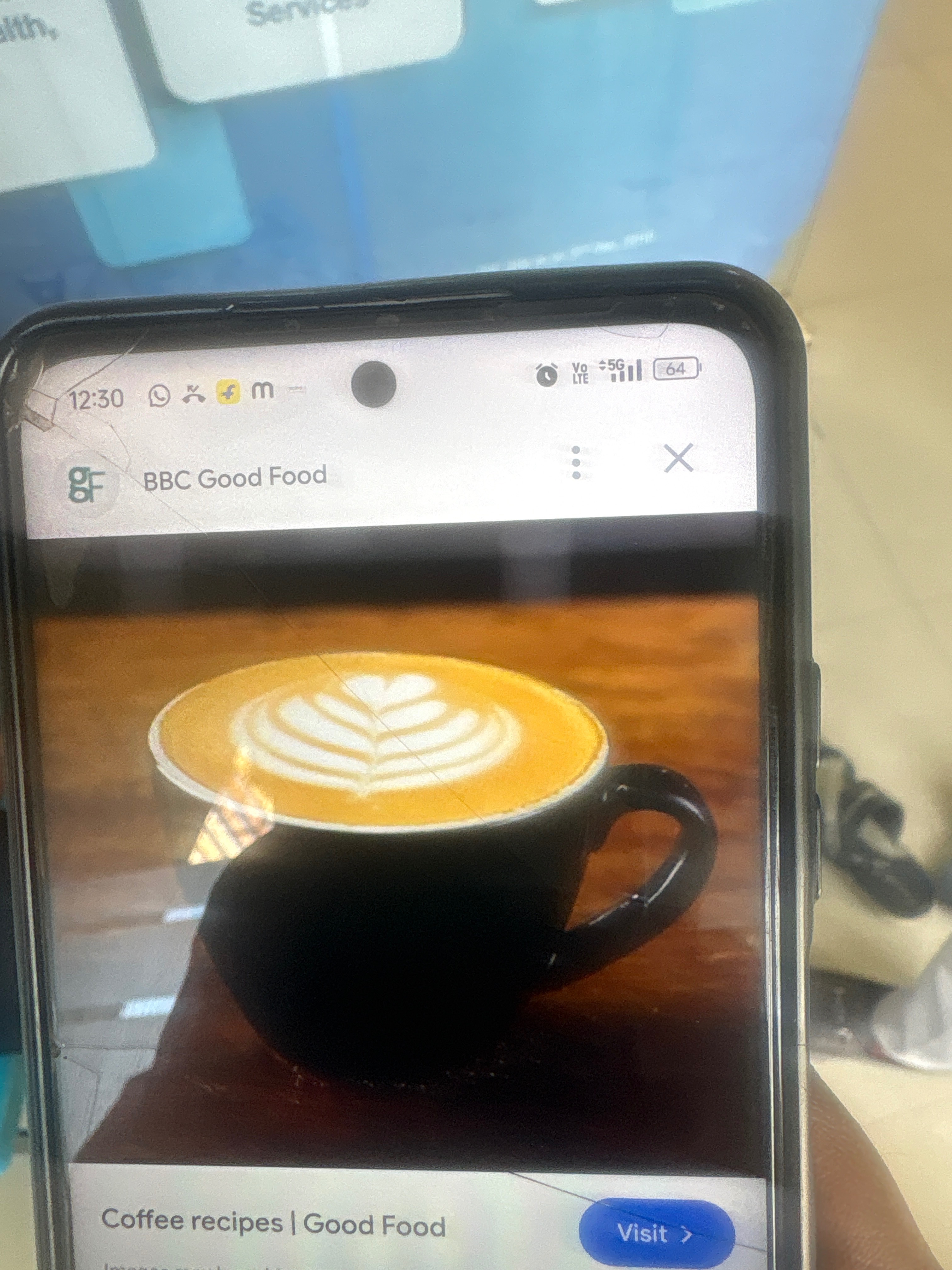 Deliciously creamy latte art coffee from The Kaapi Theory in Chennai — beautifully crafted with artistic designs on top.
