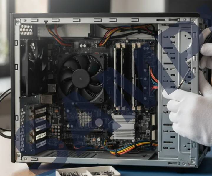 DIY Desktop Computer Assembly Kit including all components for custom PC building in Saharanpur, featuring detailed assembly 