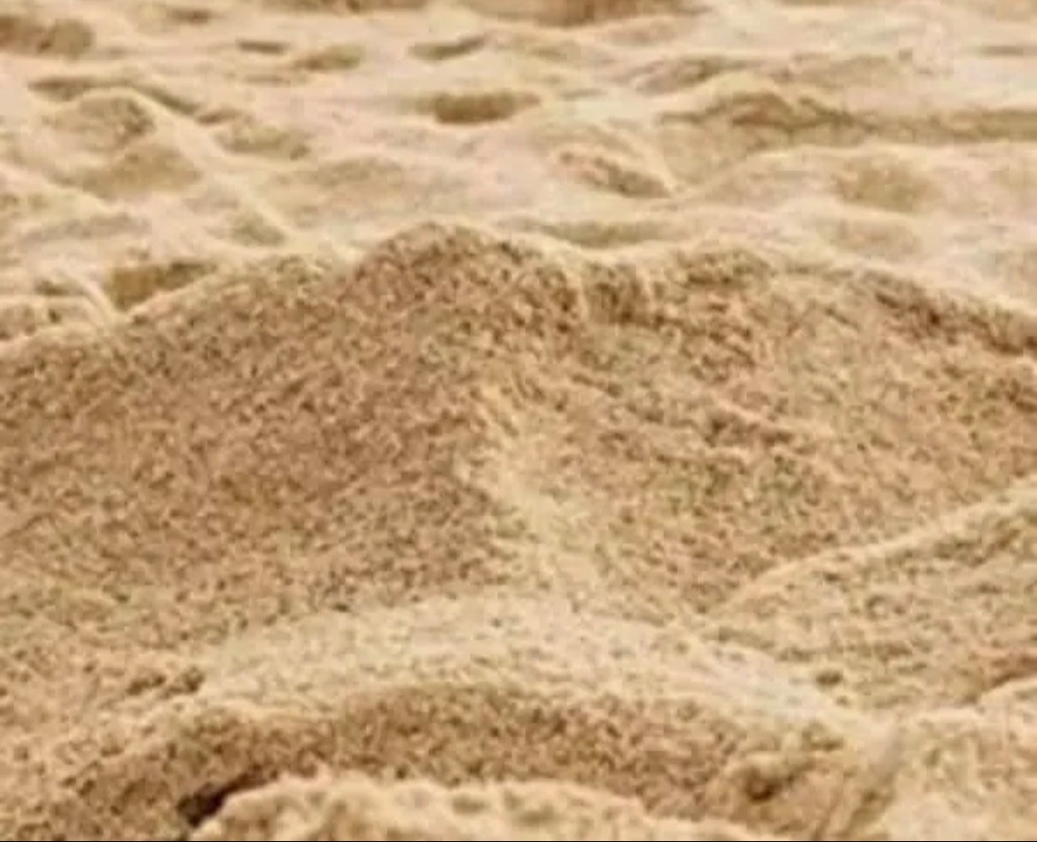 Eco-friendly river sand in Purnea for landscaping and construction, showing fine grains and natural texture